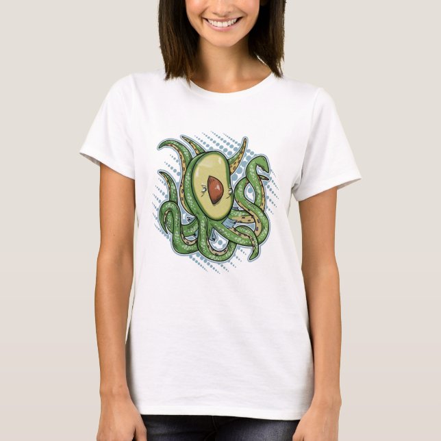 T-shirt Octopus Avocado (Devant)