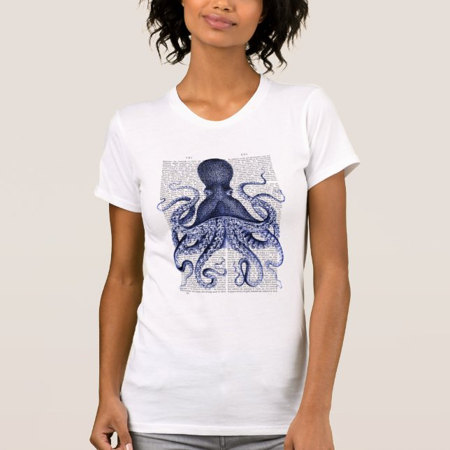T-shirt Octopus bleu (Devant)