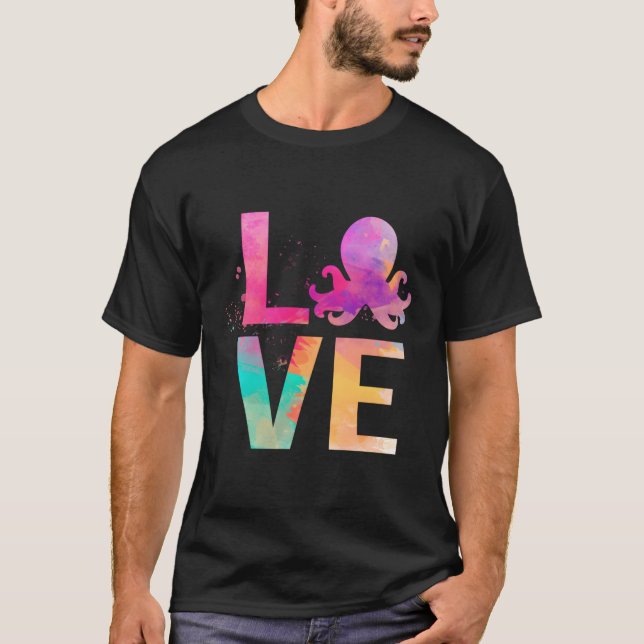 T-shirt Octopus coloré Maman Octopus (Devant)