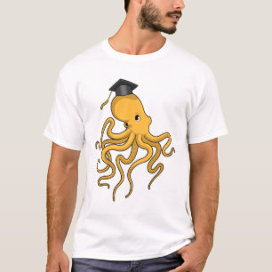 T-shirt Octopus comme étudiant avec diplôme