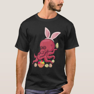 T-shirt Octopus Dab Dabbing habillé Bunny Oeuf Chasse Est