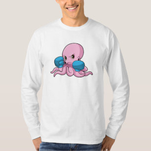 T-shirt Octopus en boîte avec gants de boxe