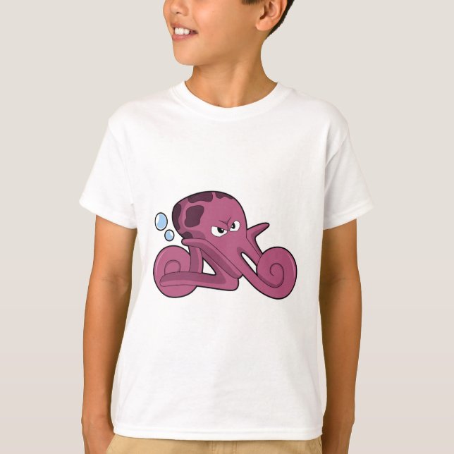 T-shirt Octopus en moto (Devant)