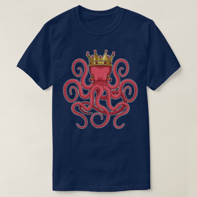 T-shirt Octopus King Crown 2 (Design devant)