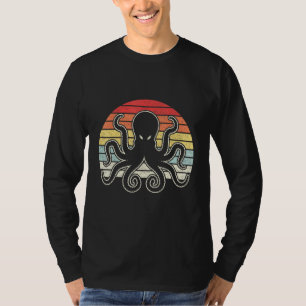 T-shirt Octopus rétro vintage Kraken Océan