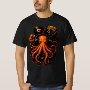 T-shirt Octopus Steampunk - Musique & Imaginaire A
