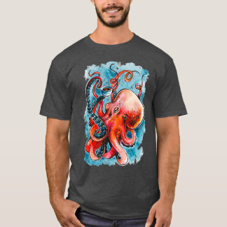 T-shirt Octorista, tout le monde favori céphalopod barista