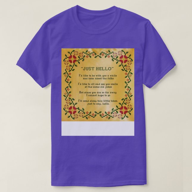 T-shirt Odd Couple Juste Bonjour (Design devant)
