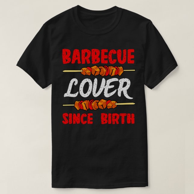 T-shirt Odeur de barbecue depuis la naissance (Design devant)