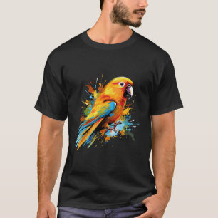 T-shirt Odeur de perroquet Sun Conure Art coloré