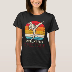 T-shirt Odeur Pieds fille Ponytail Kick Karate Taekwondo K