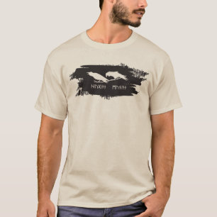 T-shirt Odin Raven Crow Viking Mythologie runes runes runi