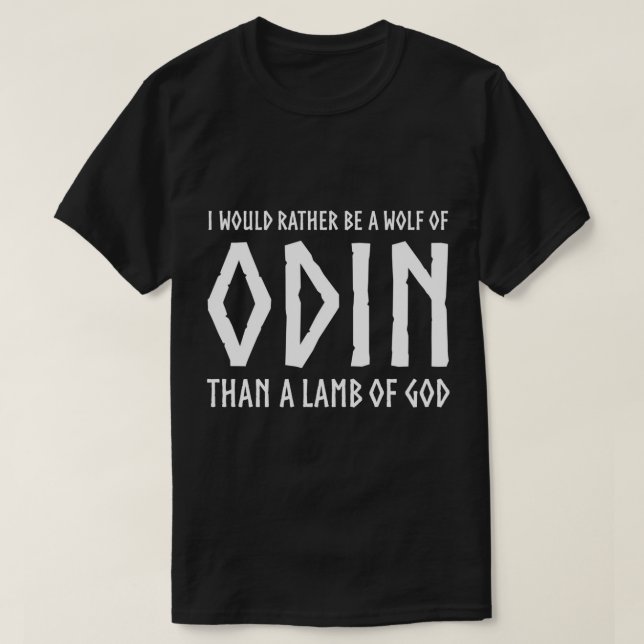 T-shirt Odin Viking God - Asatru Norse Mythologie Viking H (Design devant)