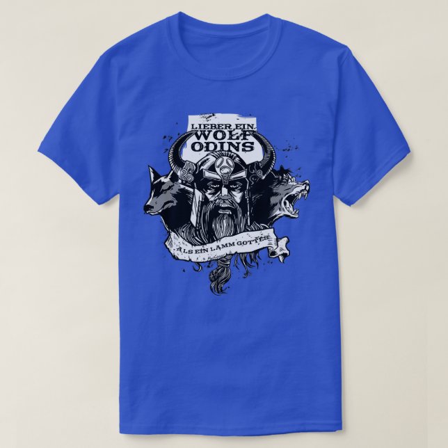 T-shirt Odinx27s Vikings Wolf (Design devant)