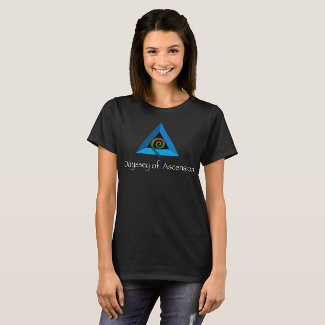 T-shirt Odyssée de l'ascension - T des femmes - noir (Devant entier)