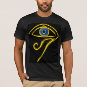 T-SHIRT OEIL BLEU DE TALISMAN/OR HORUS