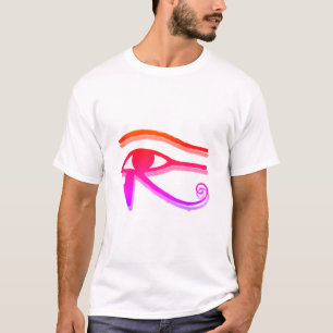 T-shirt OEil coloré du symbole égyptien Horus Dessin d'e