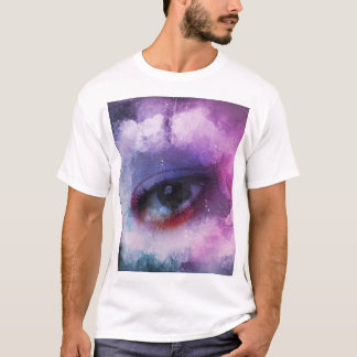 T-shirt oeil créatif pourpre