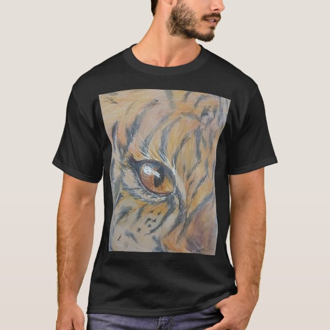 T-shirt Oeil de félin aquarelle (Devant)