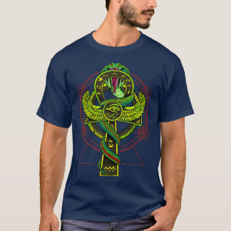 T-shirt Oeil De Horus Ankh Serpent Hiéroglyphes De Serpent