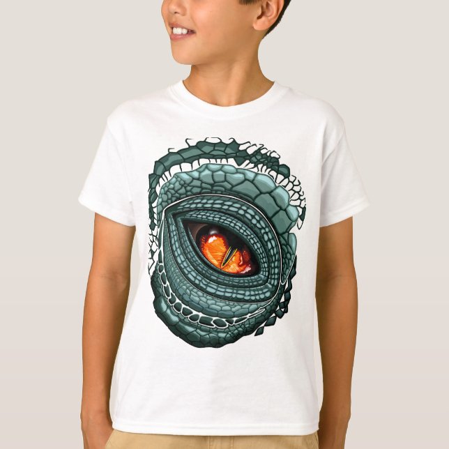 T-shirt Œil de prédateur reptile primal (Devant)