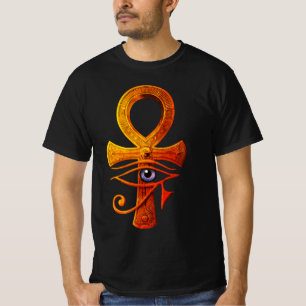 T-shirt Œil d'Horus Ankh Égyptien Symbole Ancien Protège