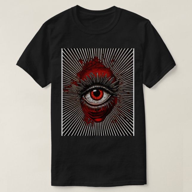 T-shirt oeil effrayant (Design devant)