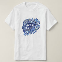 Oeil mal grec Abstrait avec clé grecque