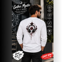 T-Shirt Œil Mystique Gothique – Fantastique Sombre