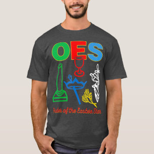 T-shirt OES cinq Emblems Ordre du jour des Etoiles orienta