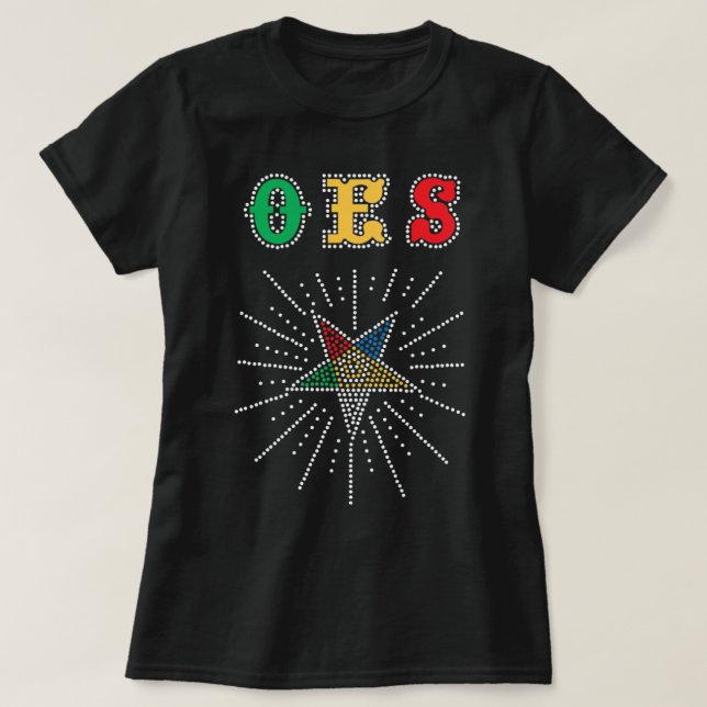 T-shirt OES Star Shining Order of the Eastern Star Parents (Design devant)
