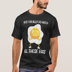 T-shirt Oeuf cool Pour Hommes Femmes Frites Pochées Protéi