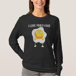 T-shirt Œuf Cool Pour Hommes Femmes Protéines Frit Cuit au