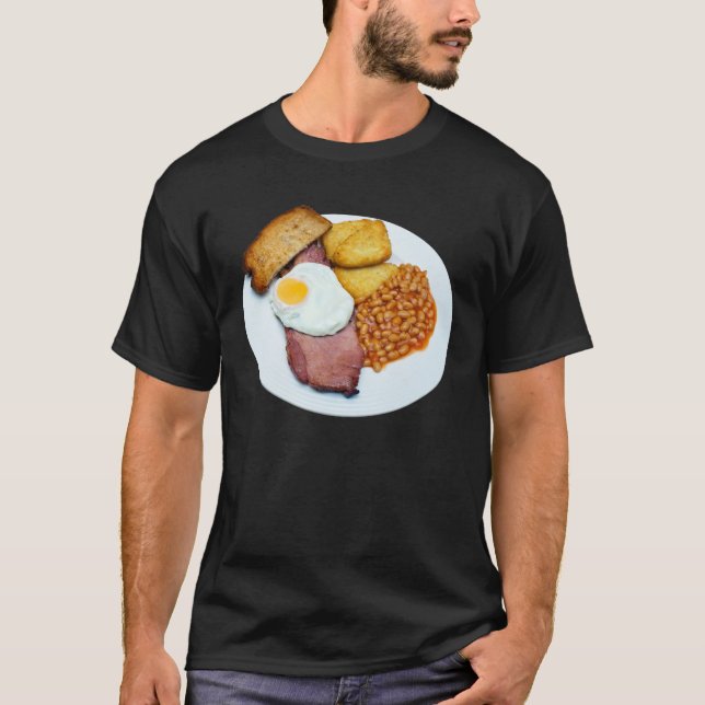 T-shirt Oeuf de gammon et haricots (Devant)