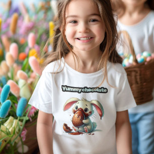 T-shirt Œuf de Pâques au Chocolat Délicieux