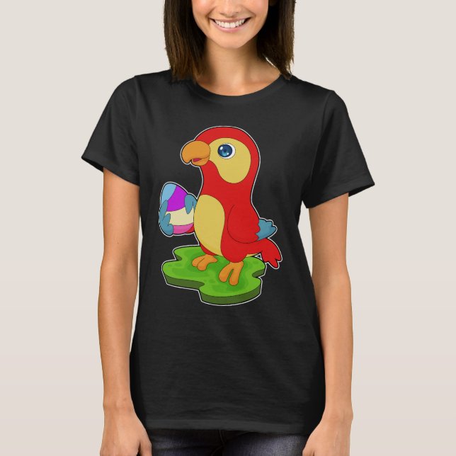 T-shirt OEuf de Pâques de Perroquet (Devant)