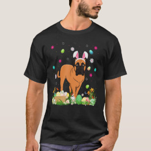 T-shirt Oeuf de Pâques Funny Bullmastiff Chien de Pâques d