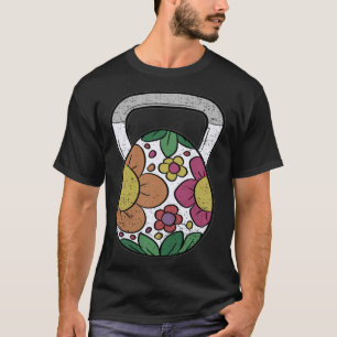 T-shirt Oeuf de Pâques Kettlebell Jolie Fitness Fitness en