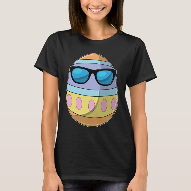 T-shirt OEuf de Pâques Lunettes de soleil de Pâques (Devant)