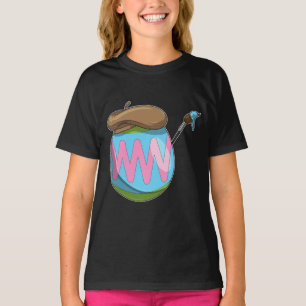 T-shirt œuf de Pâques Peinture de Pâques Pinceau