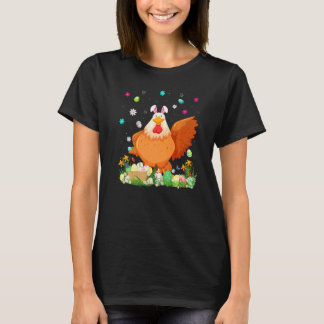 T-shirt Œuf de Pâques Poule Oiseau Dimanche de Pâques