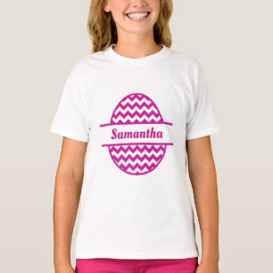 T-shirt Oeuf de Pâques rose