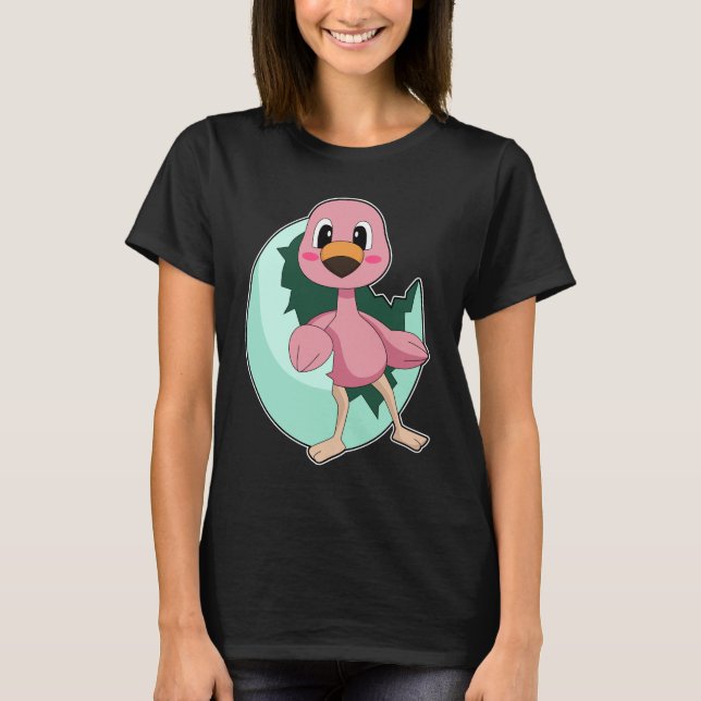 T-shirt Oeuf Flamant rose (Devant)