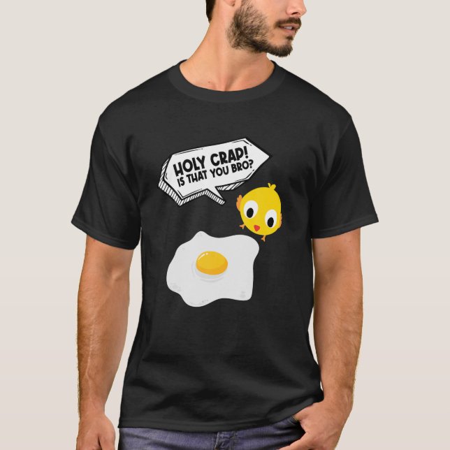 T-shirt Oeuf Frit Amusant Et Costume De Poulet (Devant)