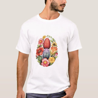 T-shirt Oeuf Jour de Pâques Chasse aux oeufs Flux