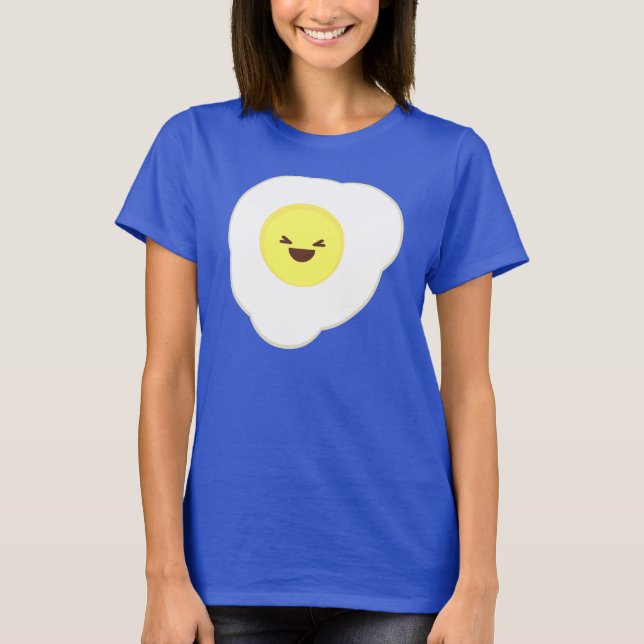 T-shirt oeuf kawaii côté soleil (Devant)