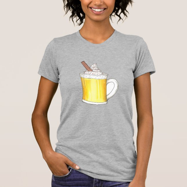 T-shirt Oeuf Nog Eggnog Boire Cocktail de Noël (Devant)
