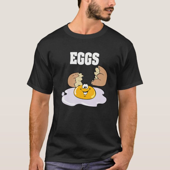 T-shirt Oeufs Couples Halloween Costume Bacon Oeufs (Devant)