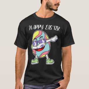 T-shirt Oeufs Dabbing Lapin Lapin Jour de Pâques Garçons F