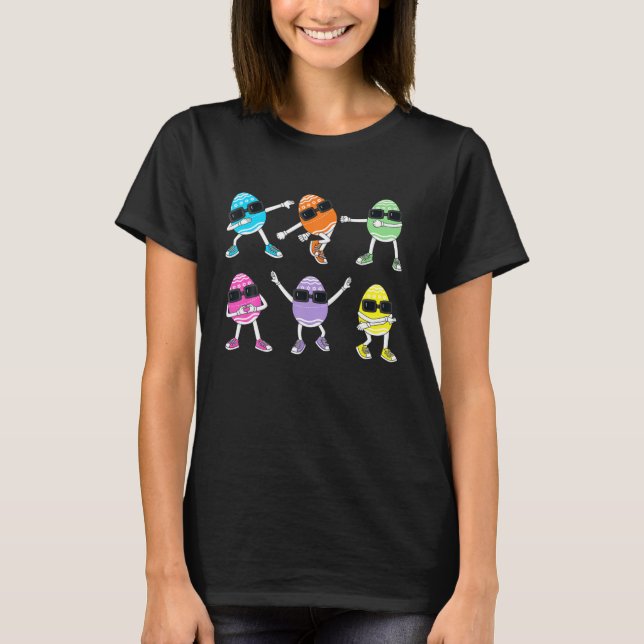 T-shirt Oeufs dansants Défi de danse de la fête de Pâques  (Devant)